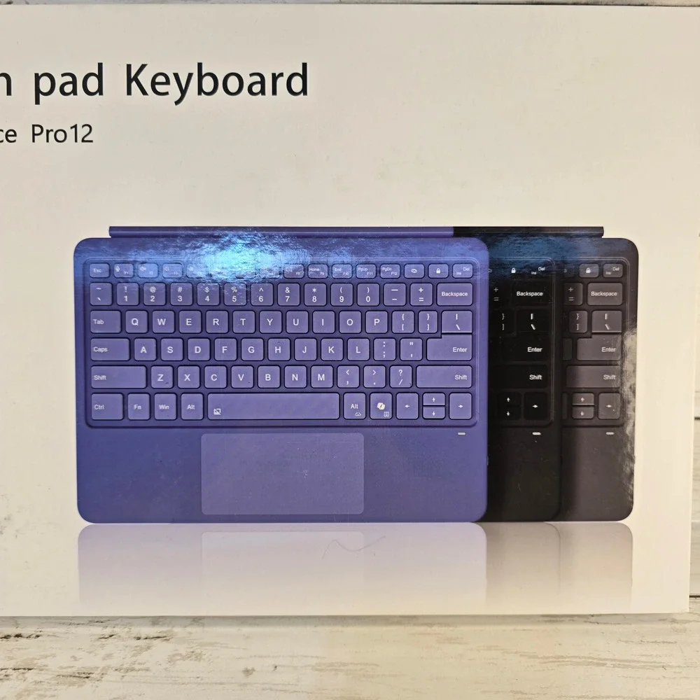 NEW Omikamo Bluetooth Touchpad Keyboard for Surface Pro 8 9 10 11 X Blk Wireless